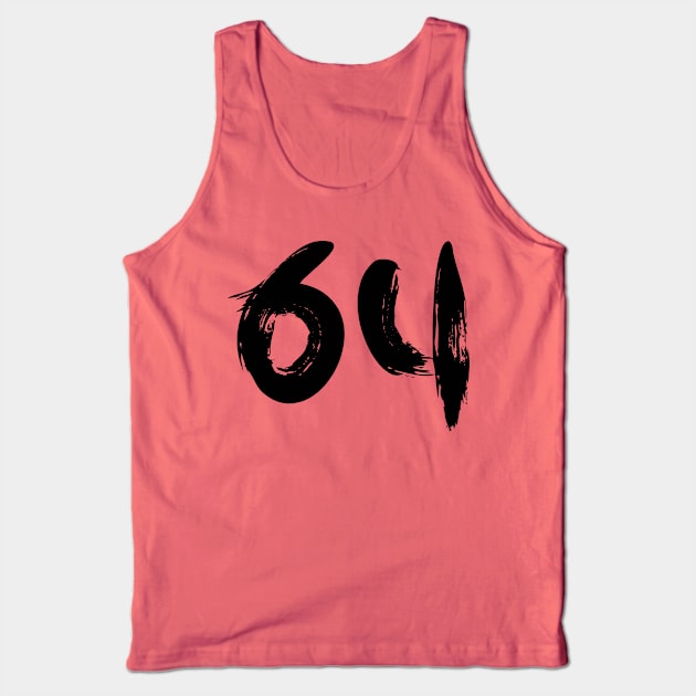 Number 64 Tank Top by Erena Samohai